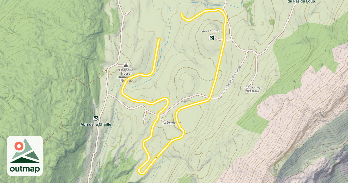 Map of La Québlette