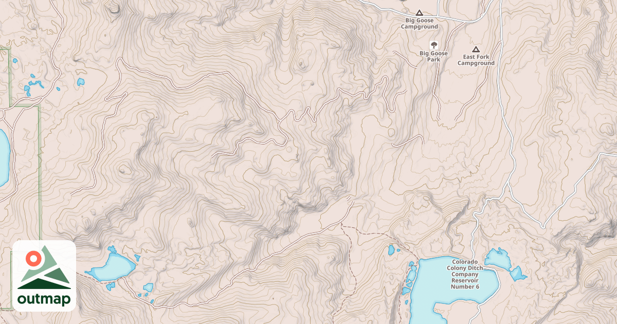Map of WESTON RESERVOIR