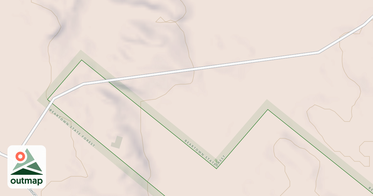 Map of Cotton Spur Road