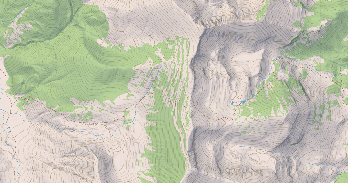 Map preview of Covey Cutoff