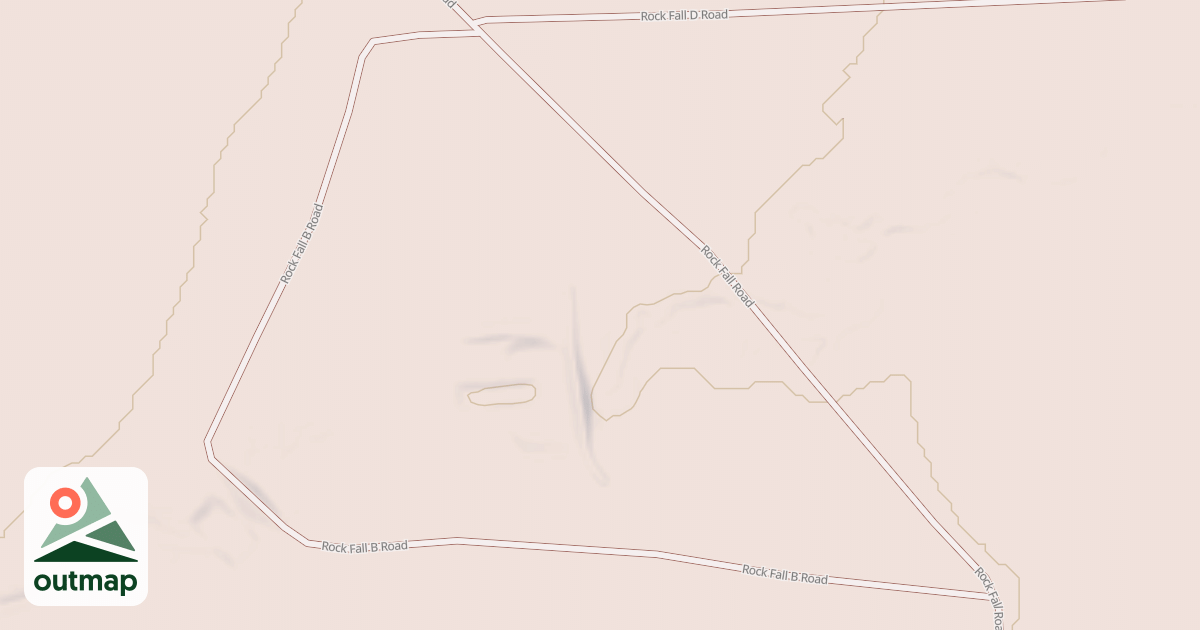 Map of ROCK FALL B