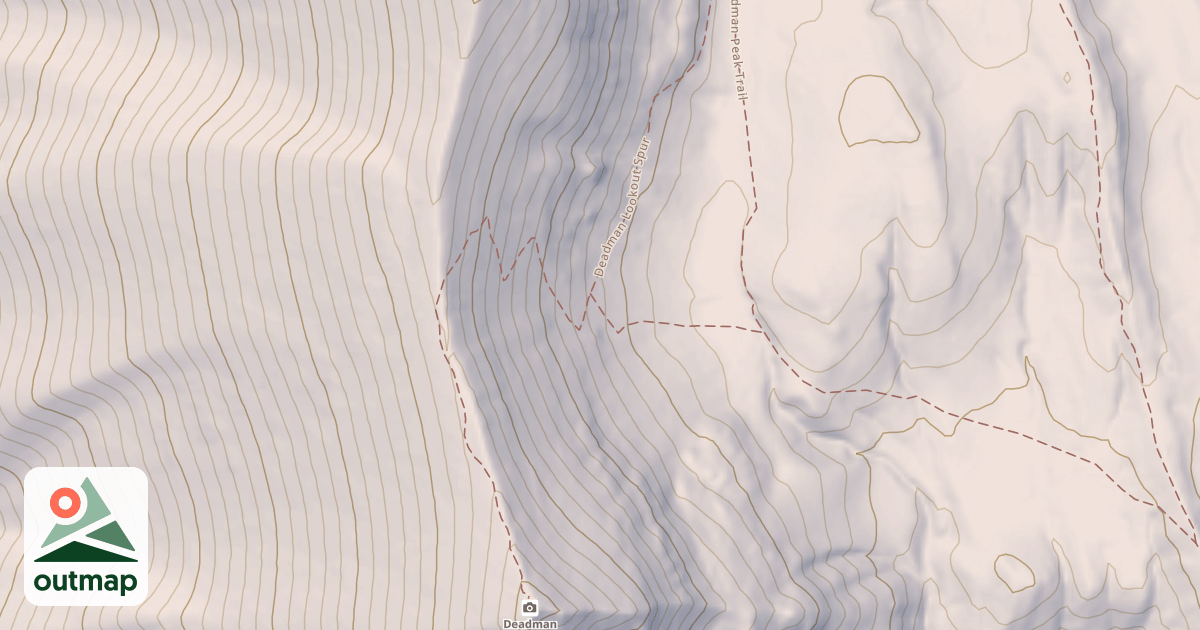 Map of Deadman Lookout Spur