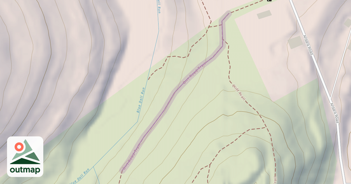 Map of Dirt Road Trail