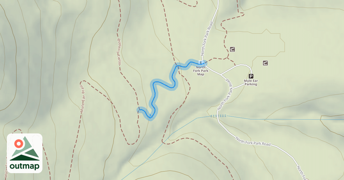 Map of Mule Ear Trail