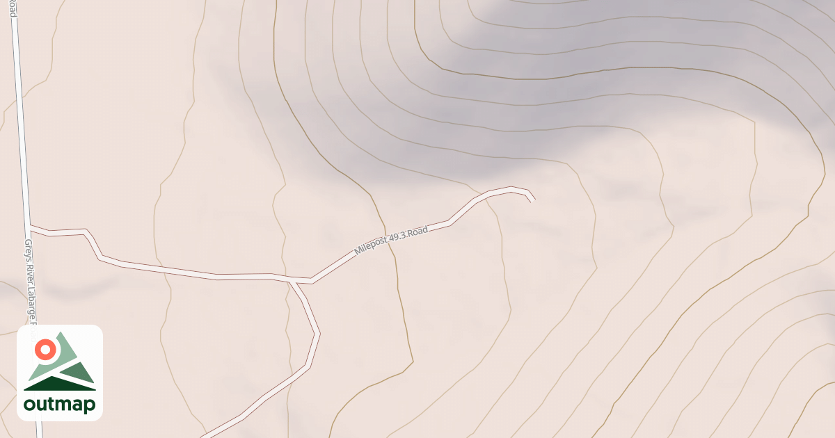 Map of MILEPOST 49.3