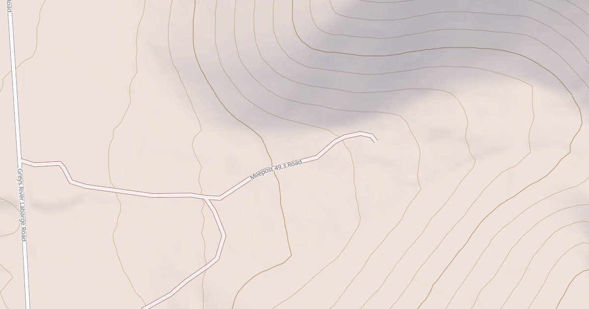 Map preview of MILEPOST 49.3