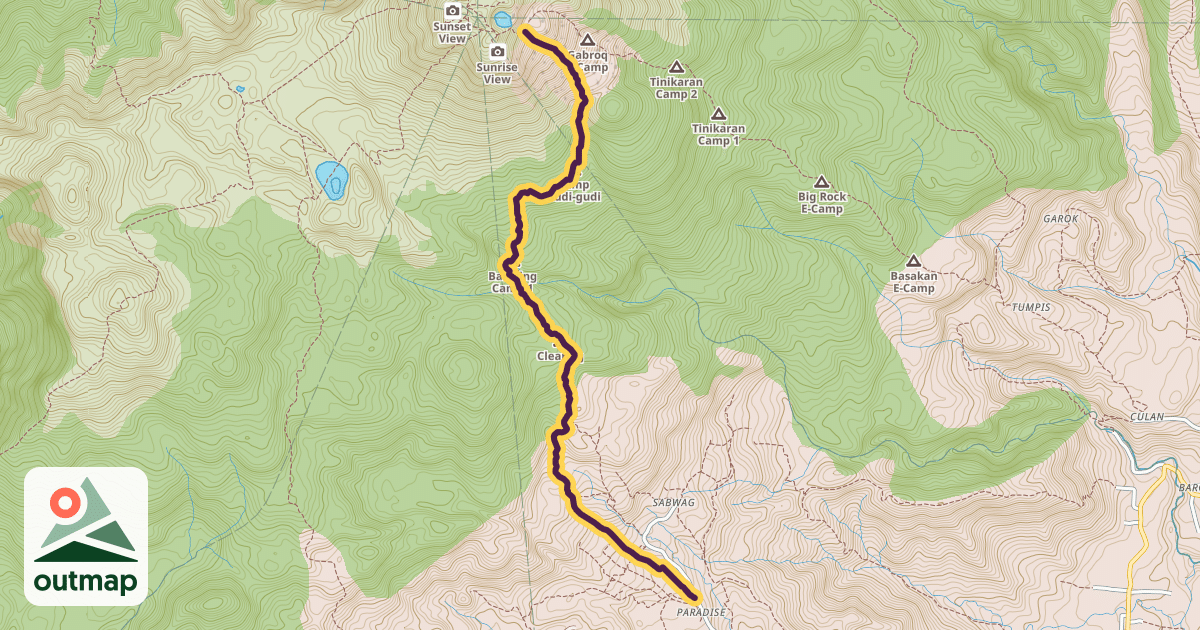 Map of Kapatagan Trail