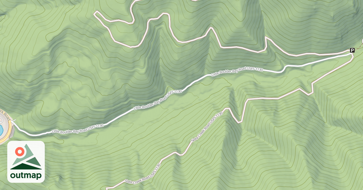 Map of (FDR) LITTLE BOULDER-SLATE CR.