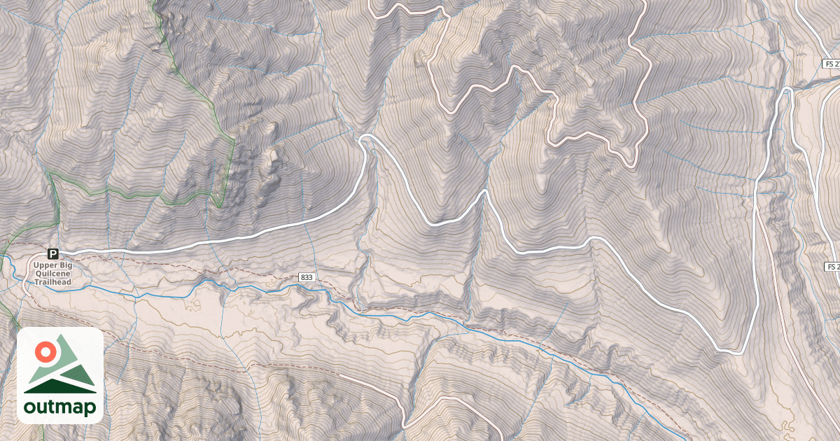 Map of UPPER BIG QUIL TH