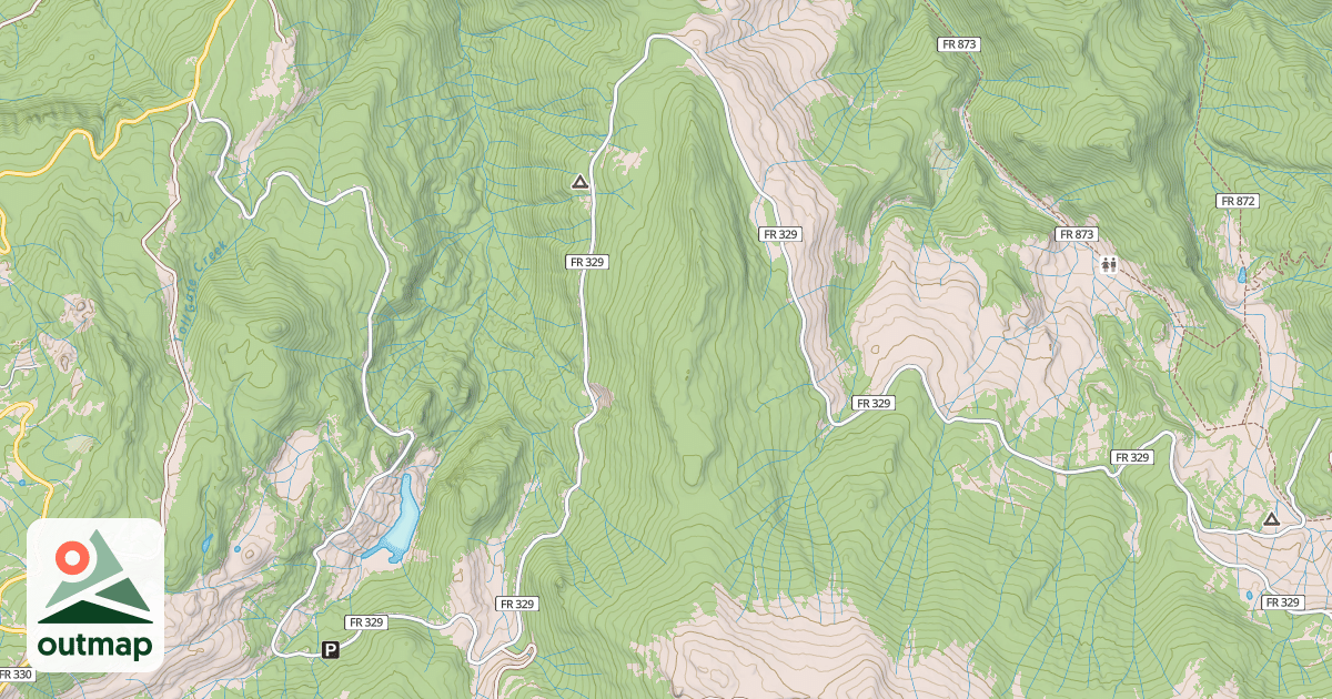 Map of EAST FORK PINOS