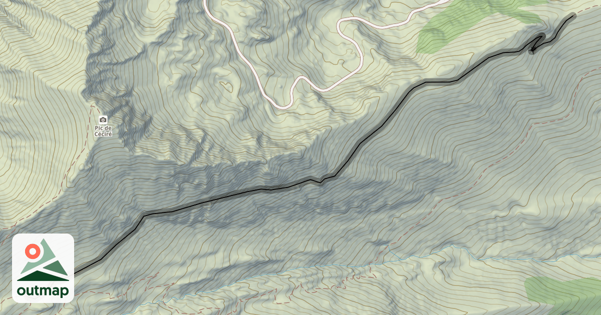 Map of Ancien tracé du GR. Trés déconseillé !