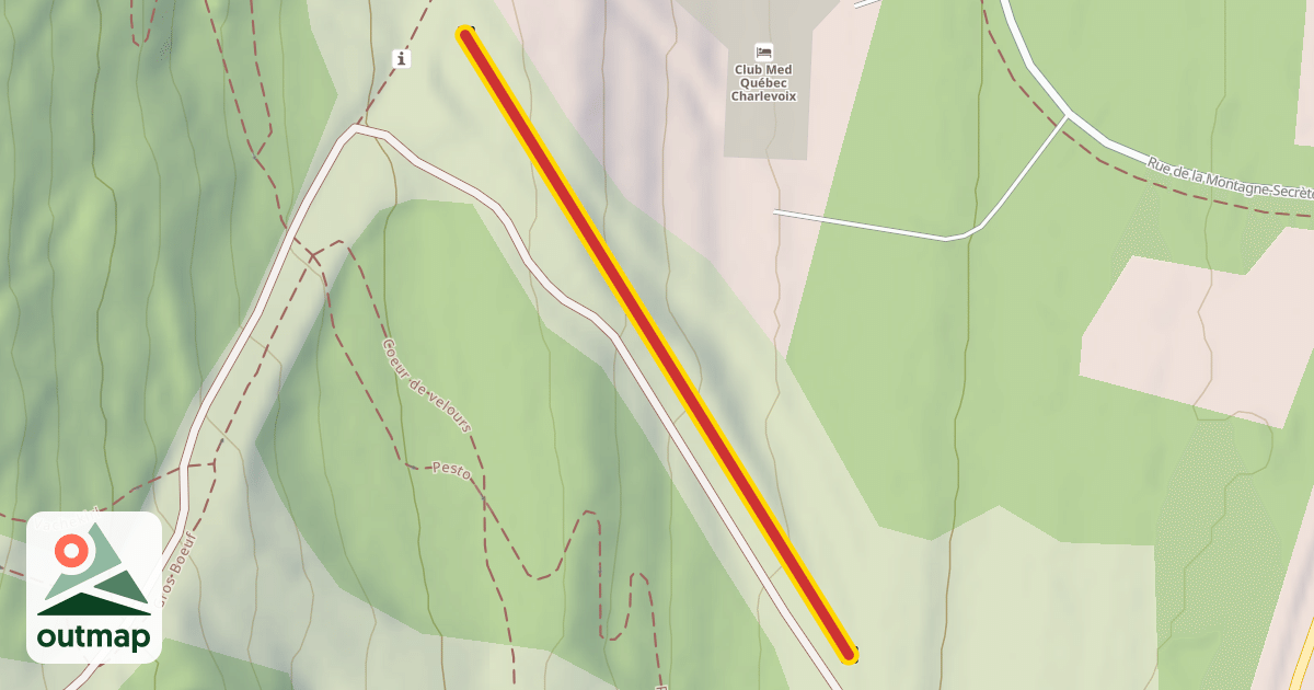 Map of Téléski secteur débutant base