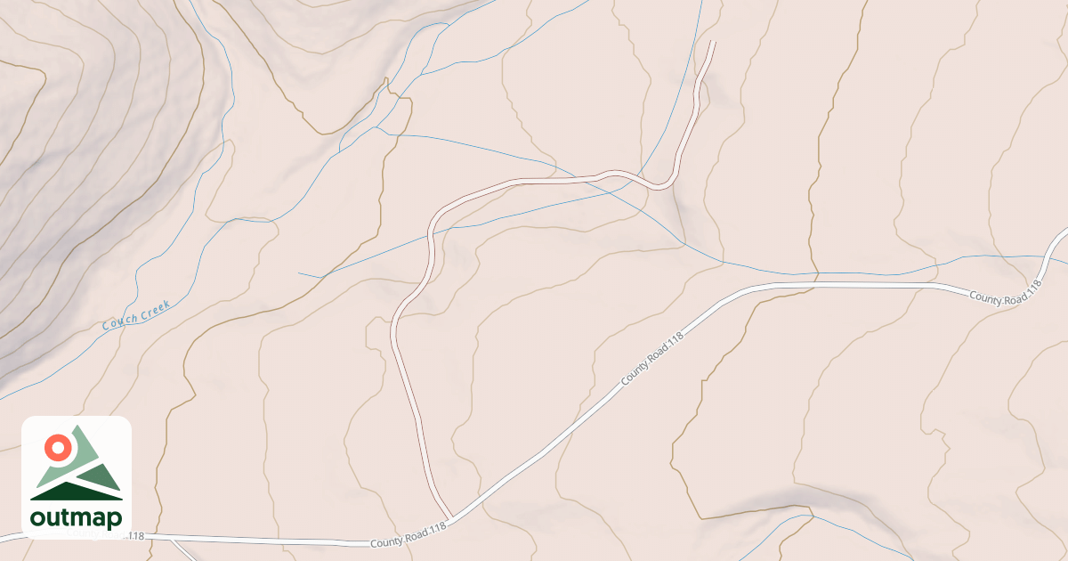 Map of COUCH CREEK