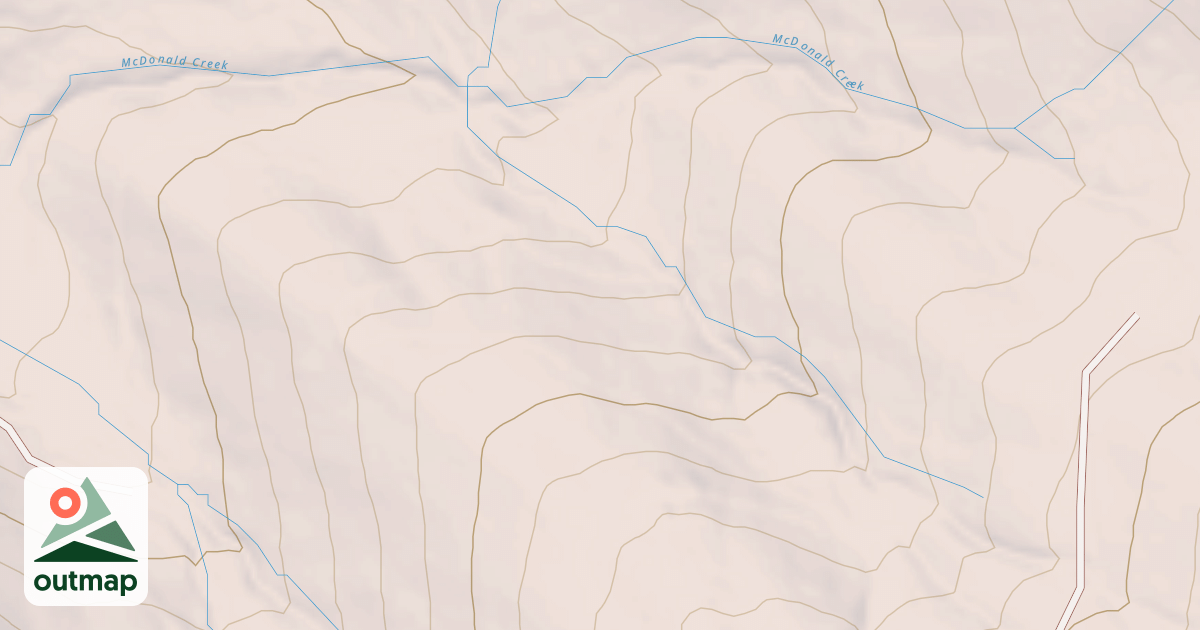 Map of MCDONALD BASIN