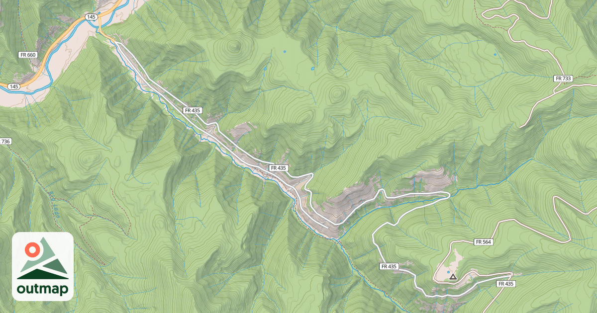 Map of ROARING FORK