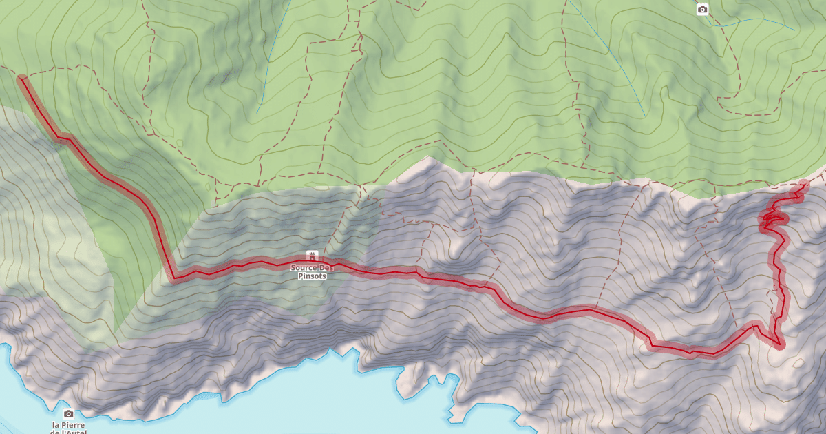 Map preview of Sentier du Littoral
