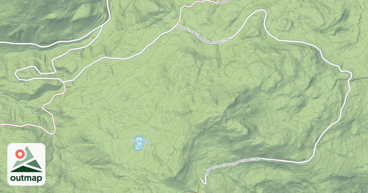 Map of BLUE LAKE SNOWMOBILE 1230
