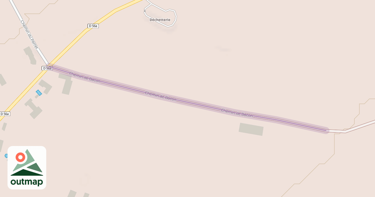 Map of Chemin de Bacon