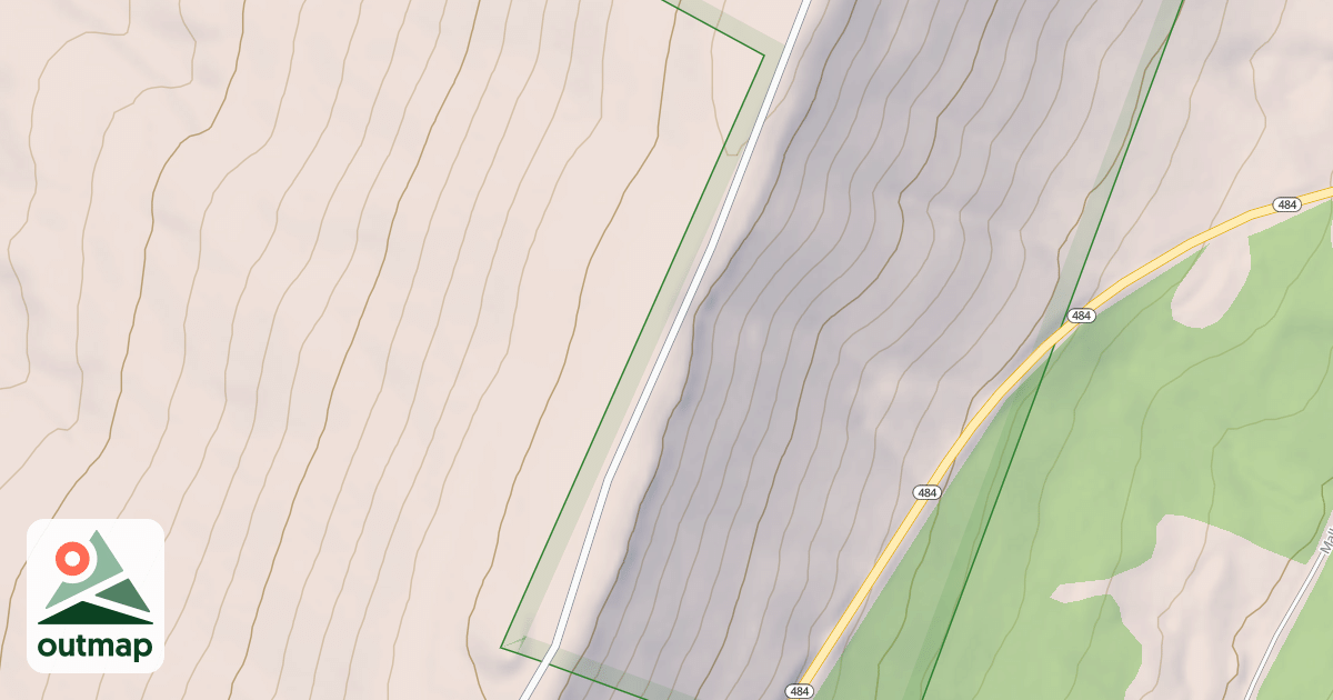 Map of Foggy Knob Lane
