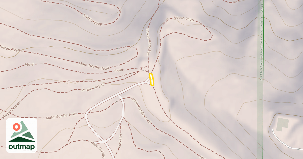 Map of Main Nordic Trail
