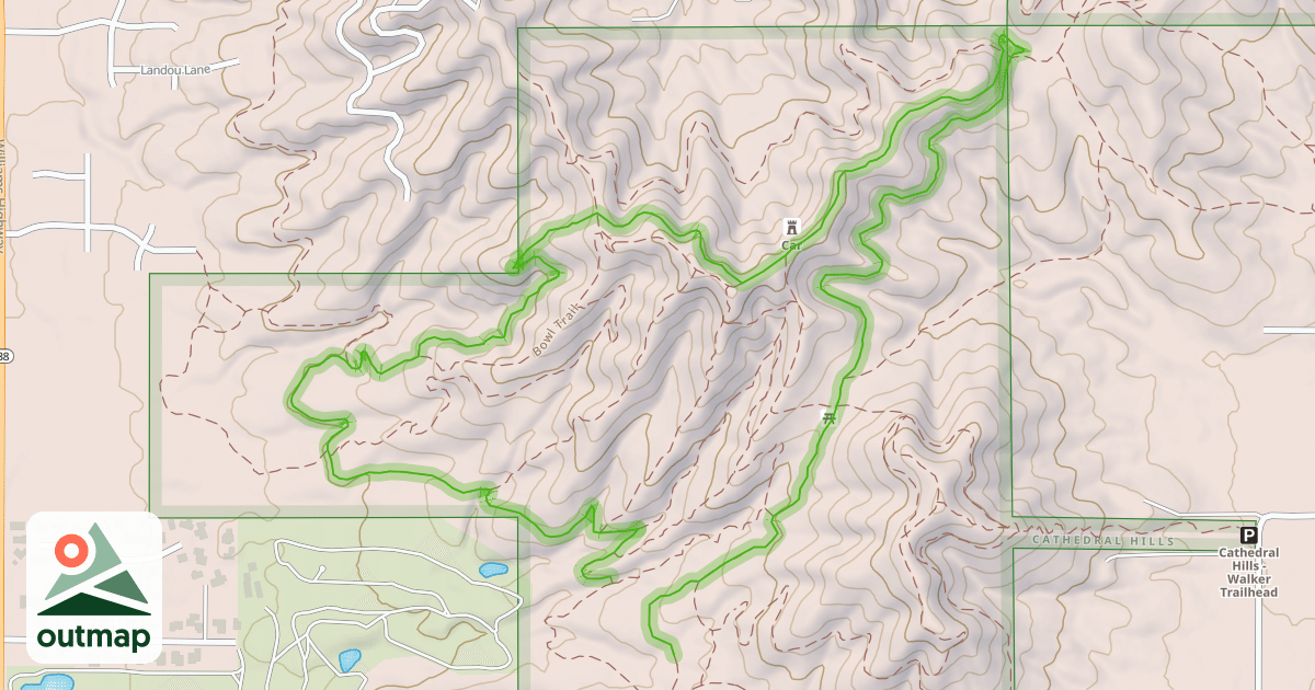 Map of Outback Loop Trail
