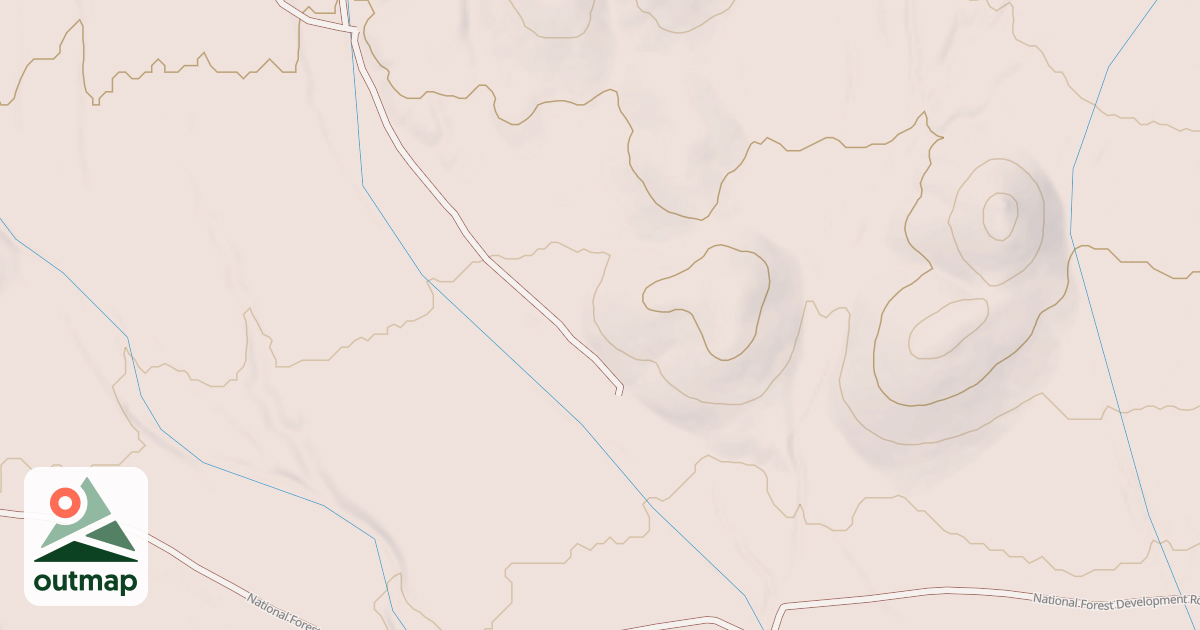 Map of DRY CANYON SPUR