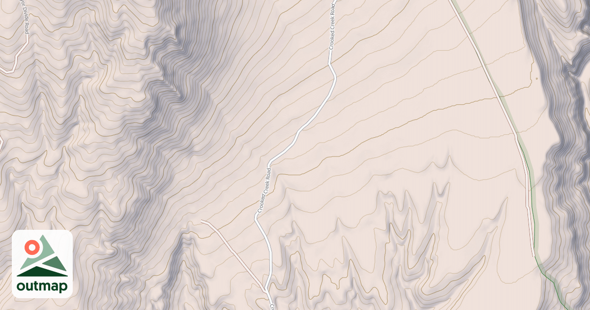 Map of Crooked Creek Road