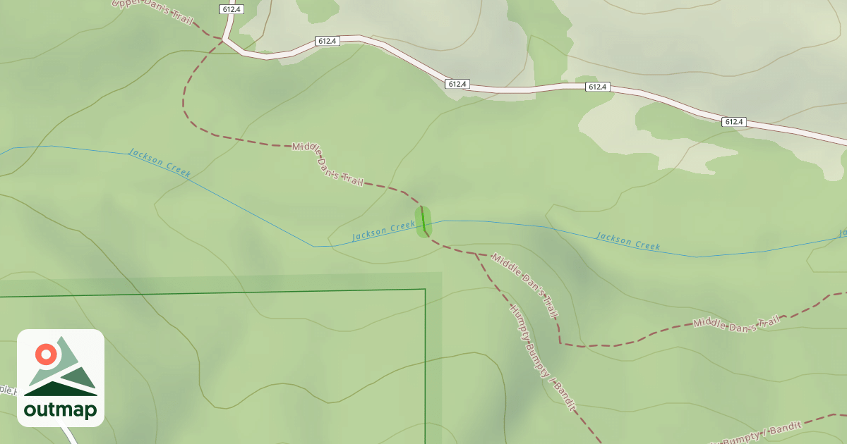 Map of Middle Dan's Trail