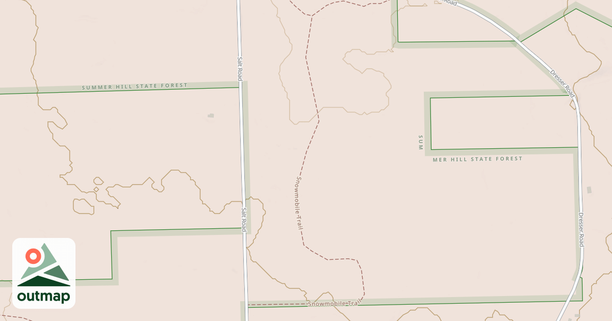 Map of Snowmobile Trail