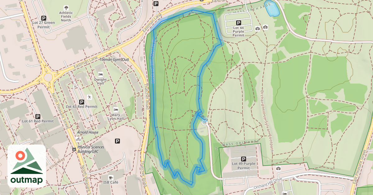 Map of Orchard Hill Mtb Trail