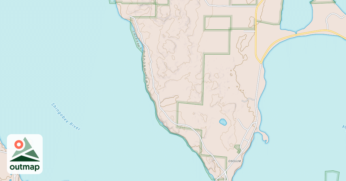 Map of CEDAR POINT ROAD NORTHWEST