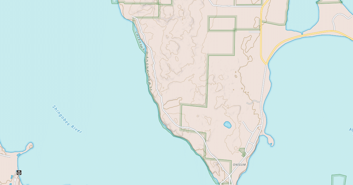 Map preview of CEDAR POINT ROAD NORTHWEST