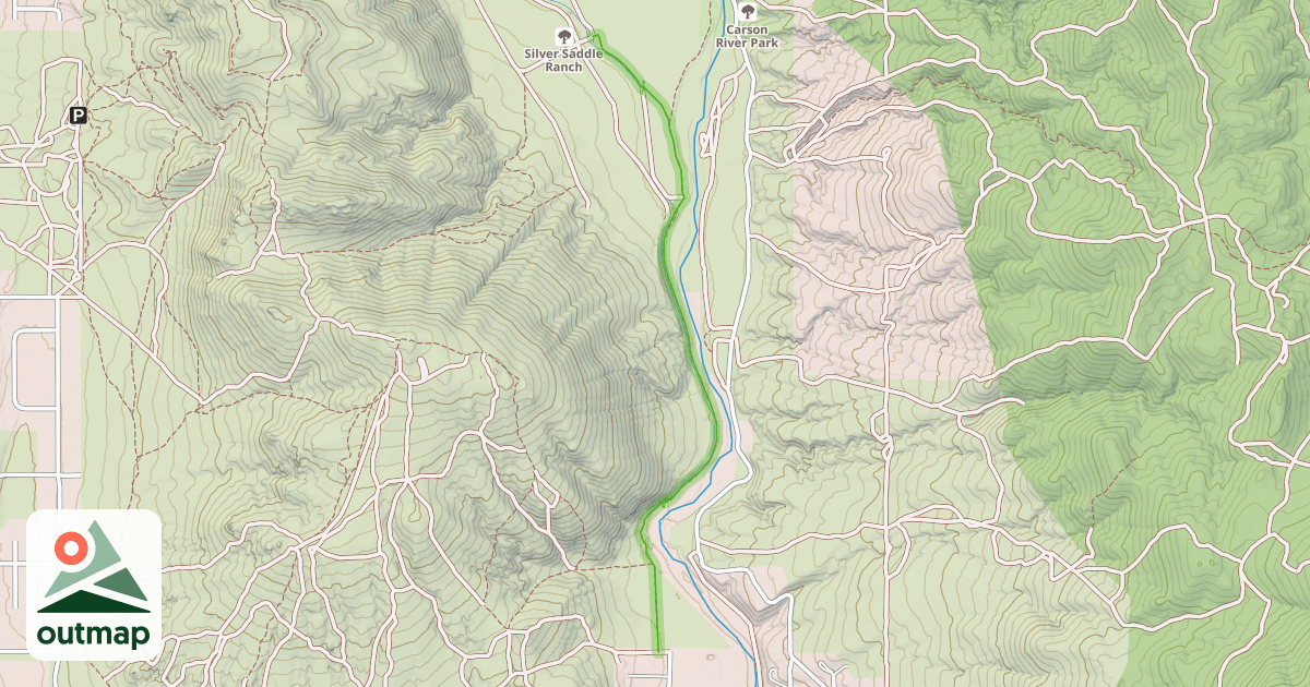 Map of Mexican Dam Trail