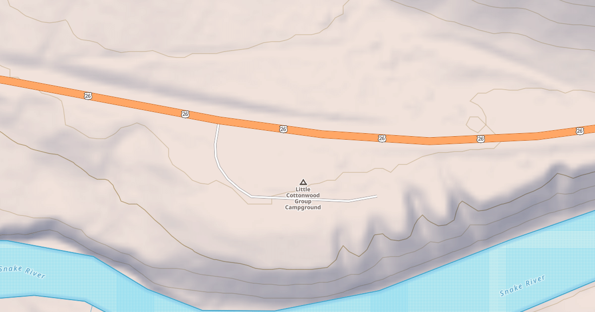 Map preview of LITTLE COTTONWOOD CAMPGROUND