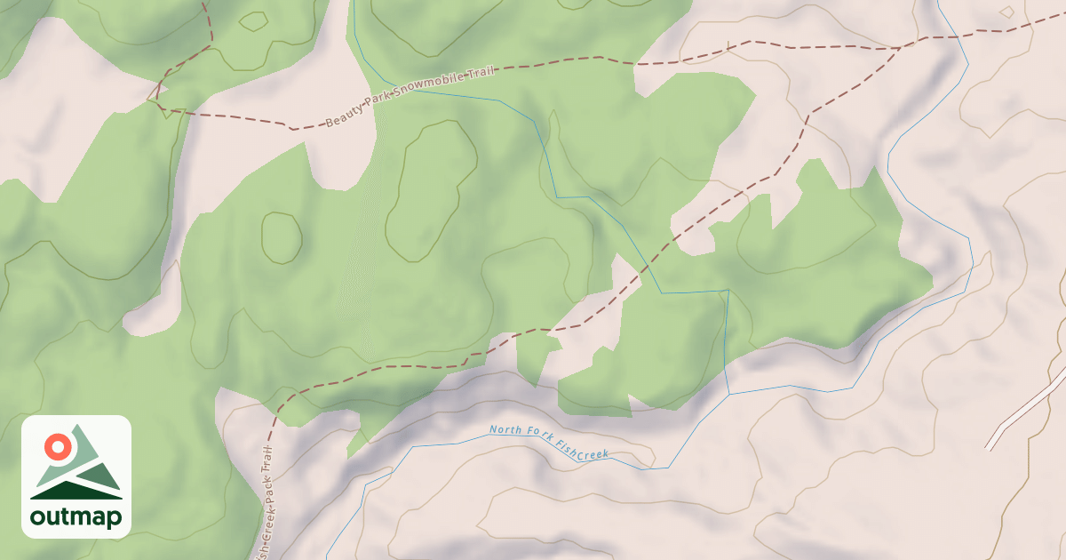 Map of Beauty Park Snowmobile