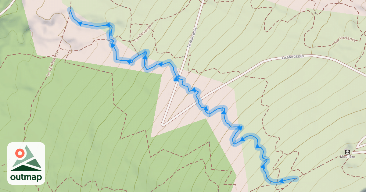 Map of La Hugh Pocahontas