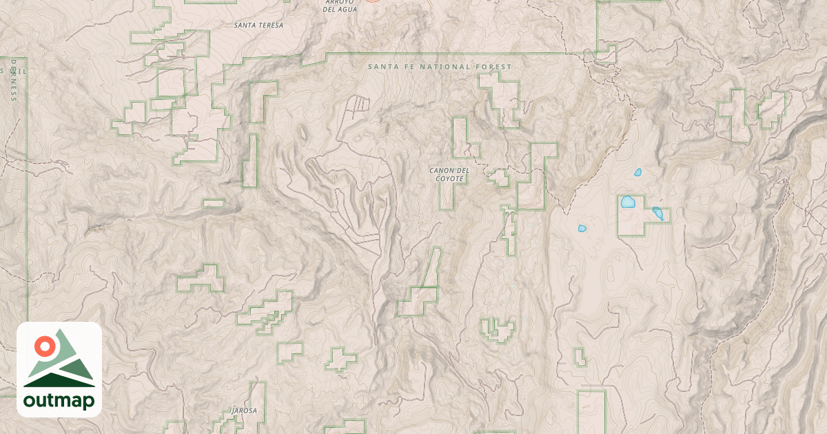 Map of COYOTE CANYON