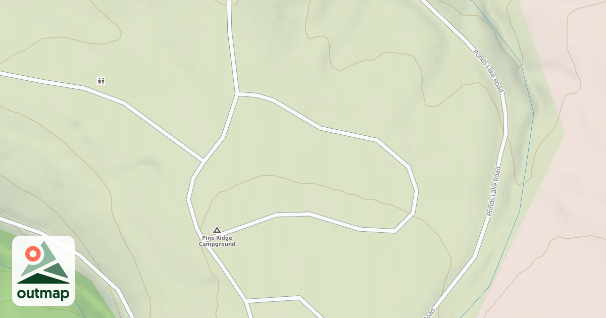 Map of PINE RIDGE LOOP B