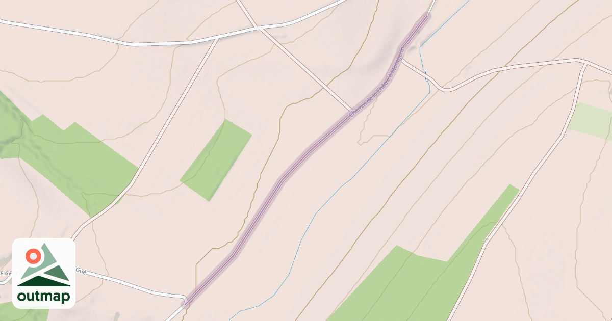 Map of Chemin de la Châtre à Montgerin