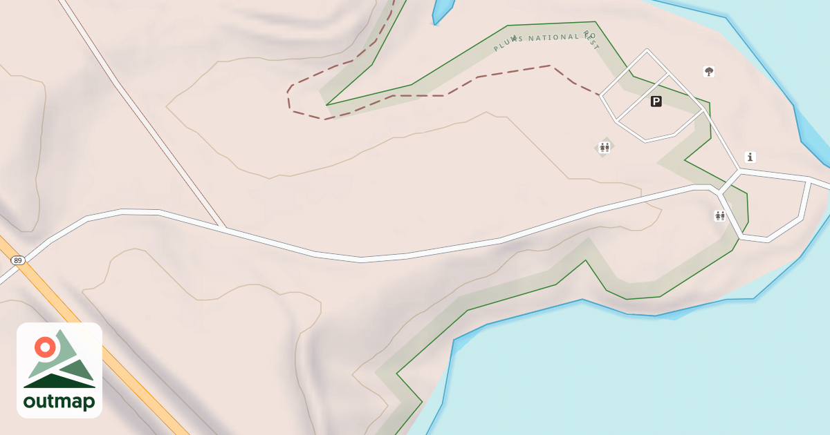 Map of CANYON DAM BOAT LAUNCH