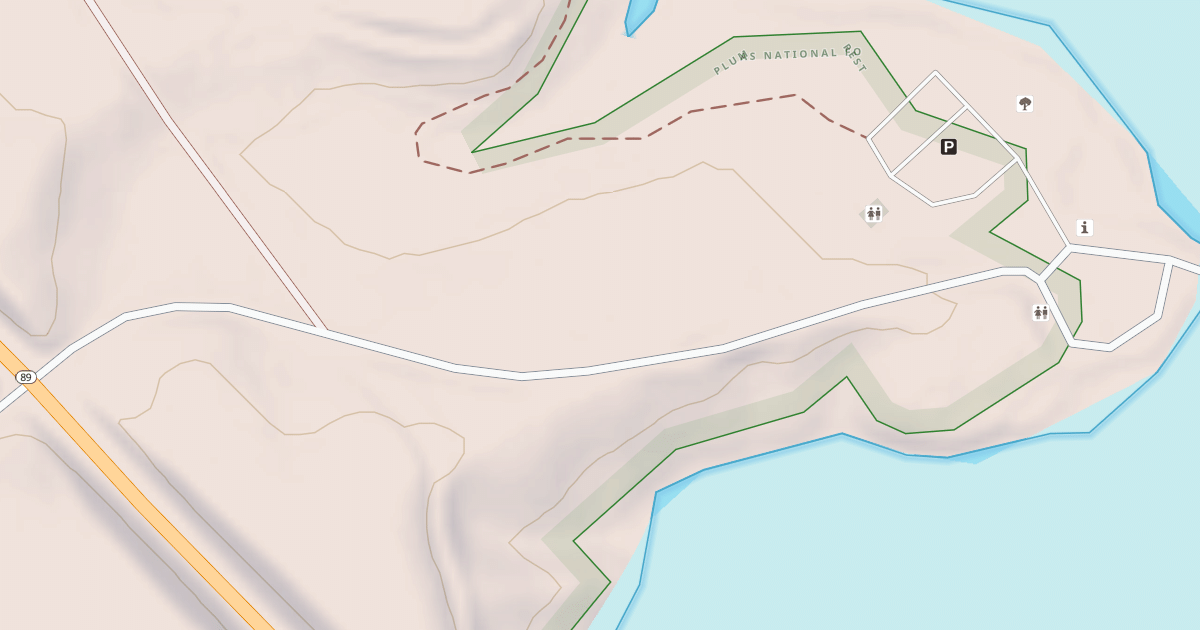 Map preview of CANYON DAM BOAT LAUNCH