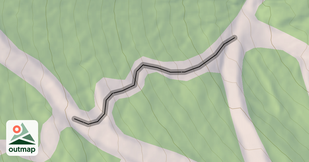 Map of Upper Milk Run