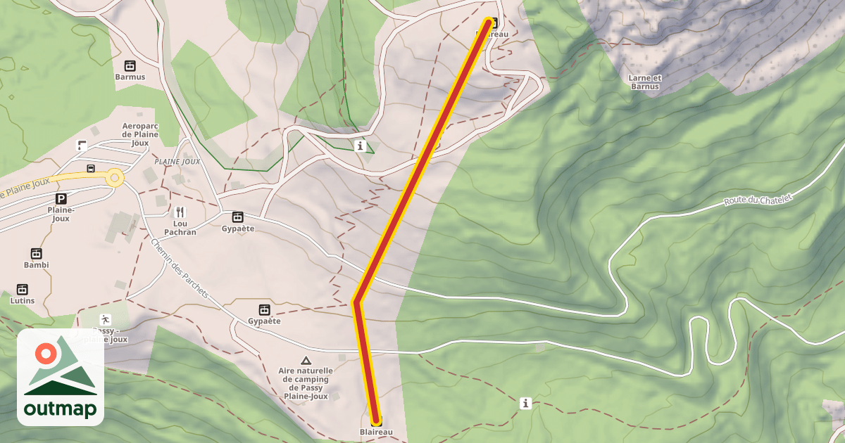 Map of Blaireau