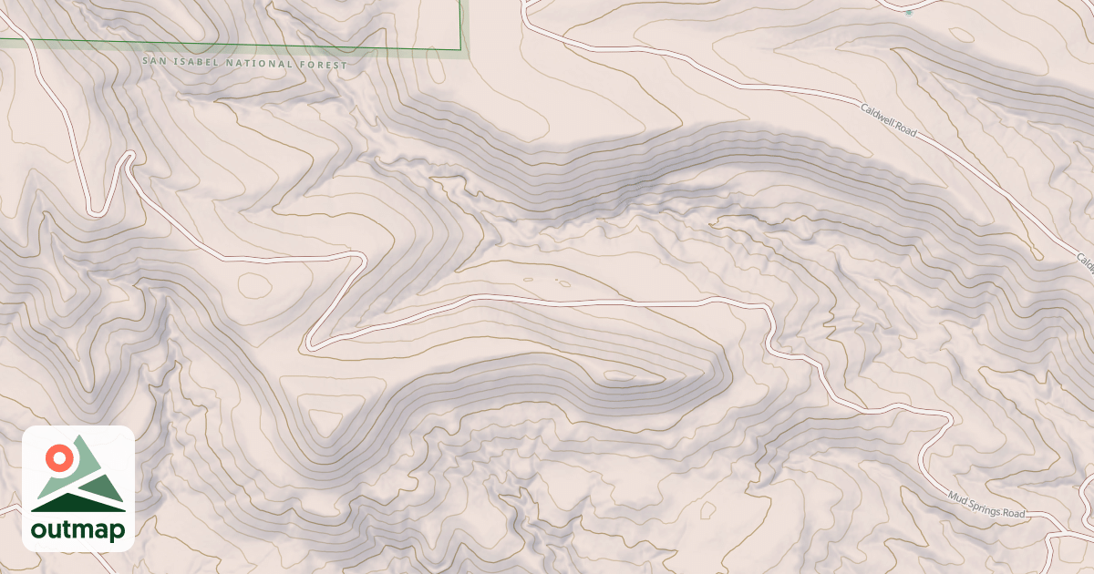 Map of MUD SPRINGS
