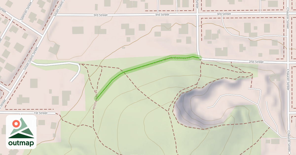 Map of Little Moab Connector
