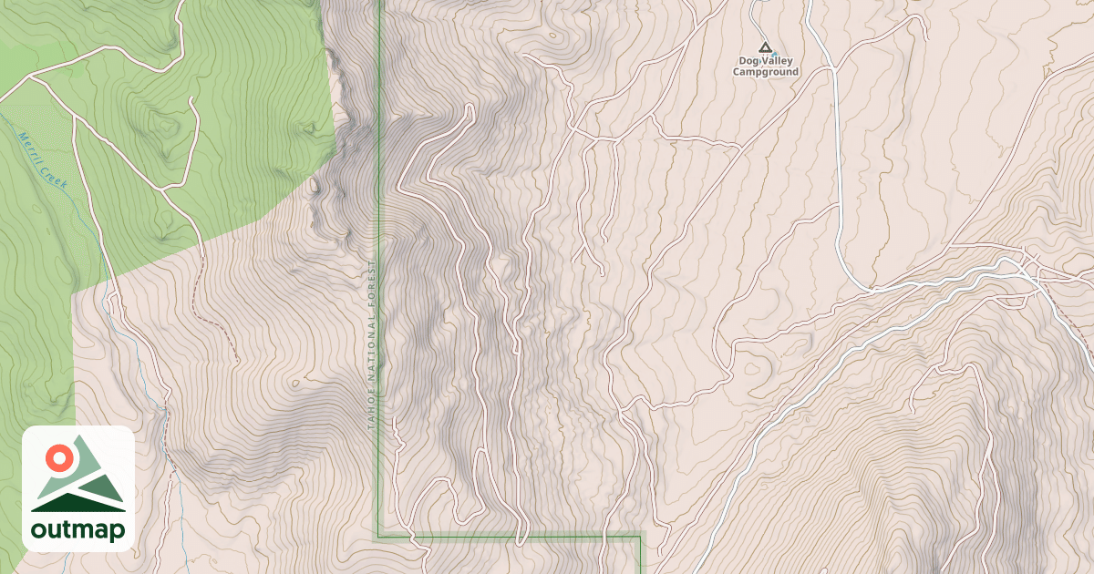Map of CRYSTAL PEAK LOOP ROAD