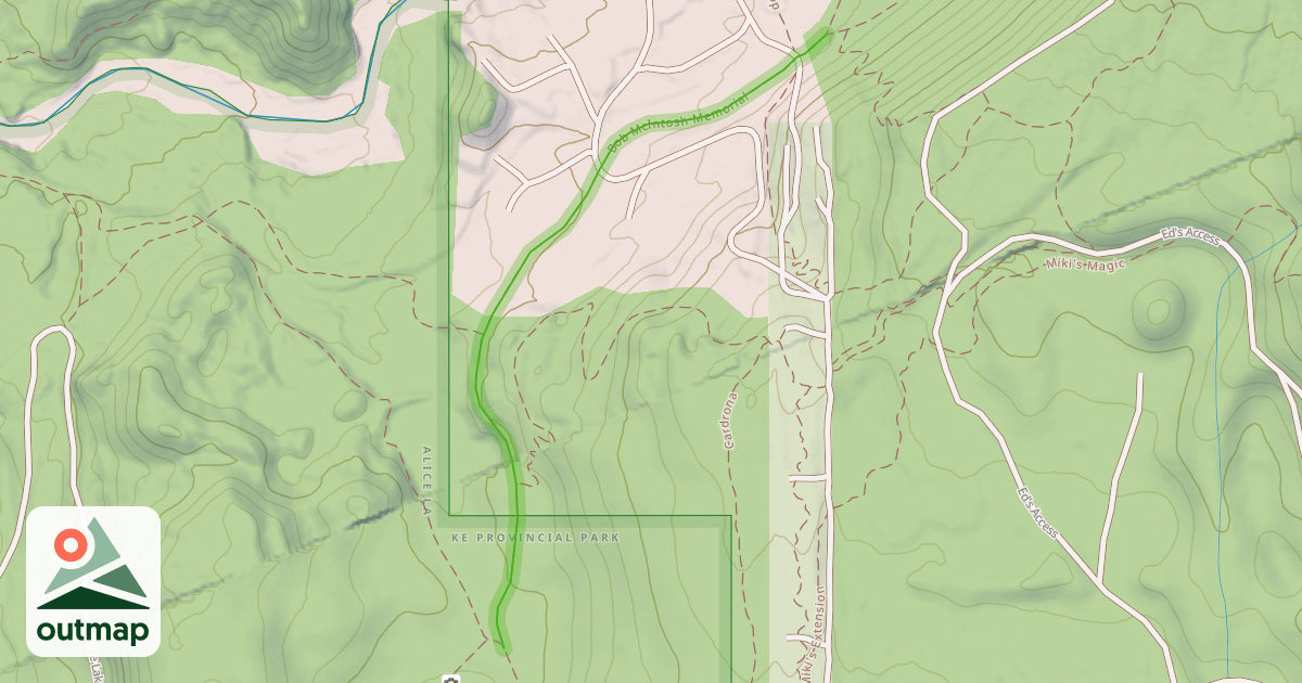 Map of Bob McIntosh Memorial