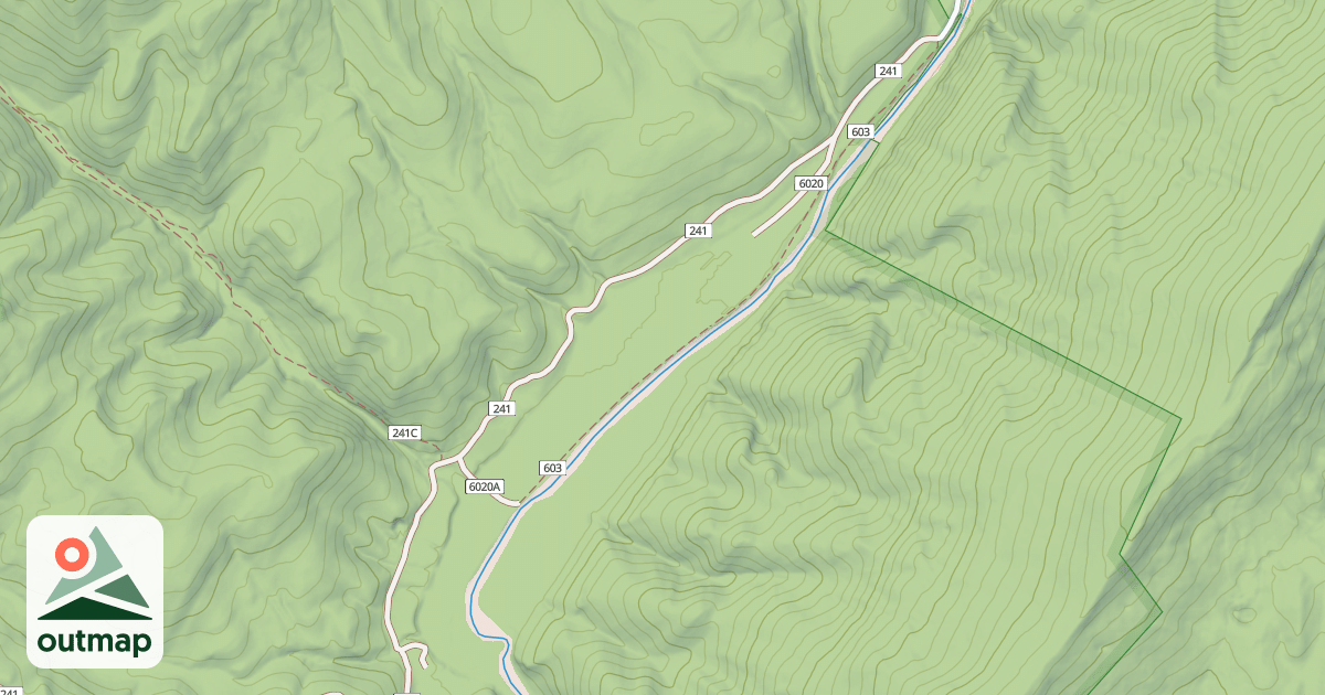 Map of HIDDEN VALLEY ROAD
