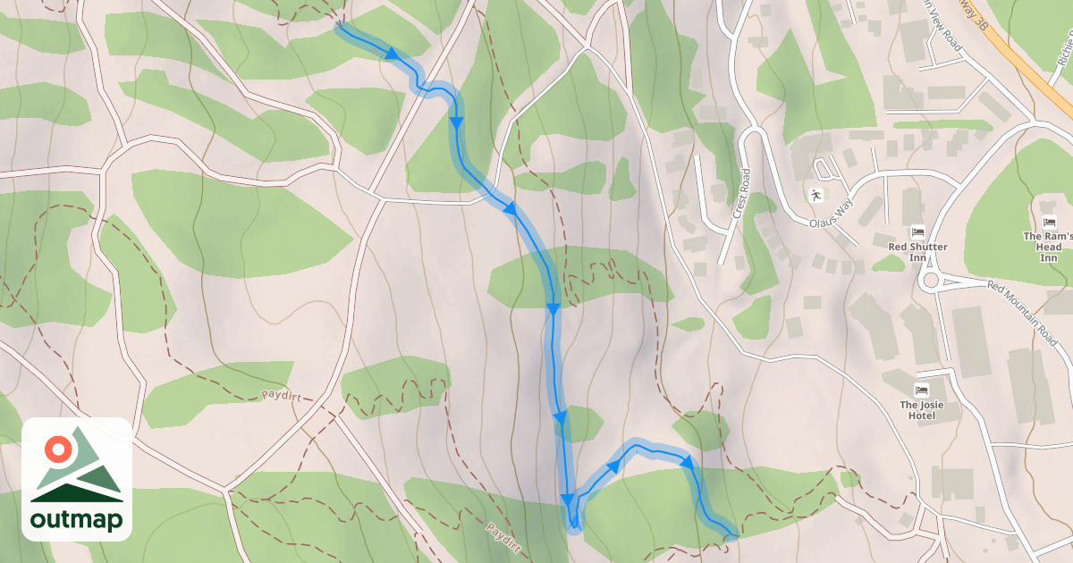 Map of dragon tail lower