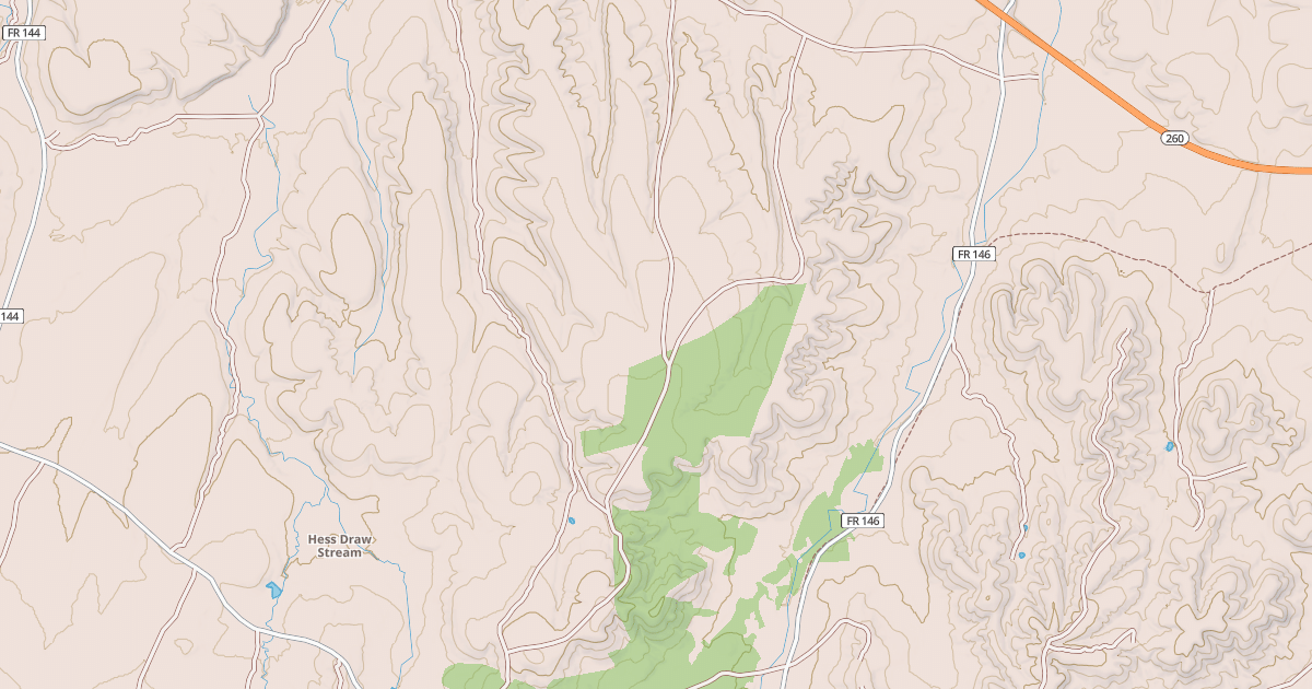 Map preview of USFS National Forest System Roads {38336A47-AD2B-4C11-BD21-1A8EEA1400BB}